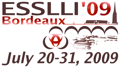 ESSLLI 2009 Bordeaux